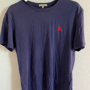 **MOVING SALE** Burberry Tee, Navy/blue-ish, L (fits like medium!)
